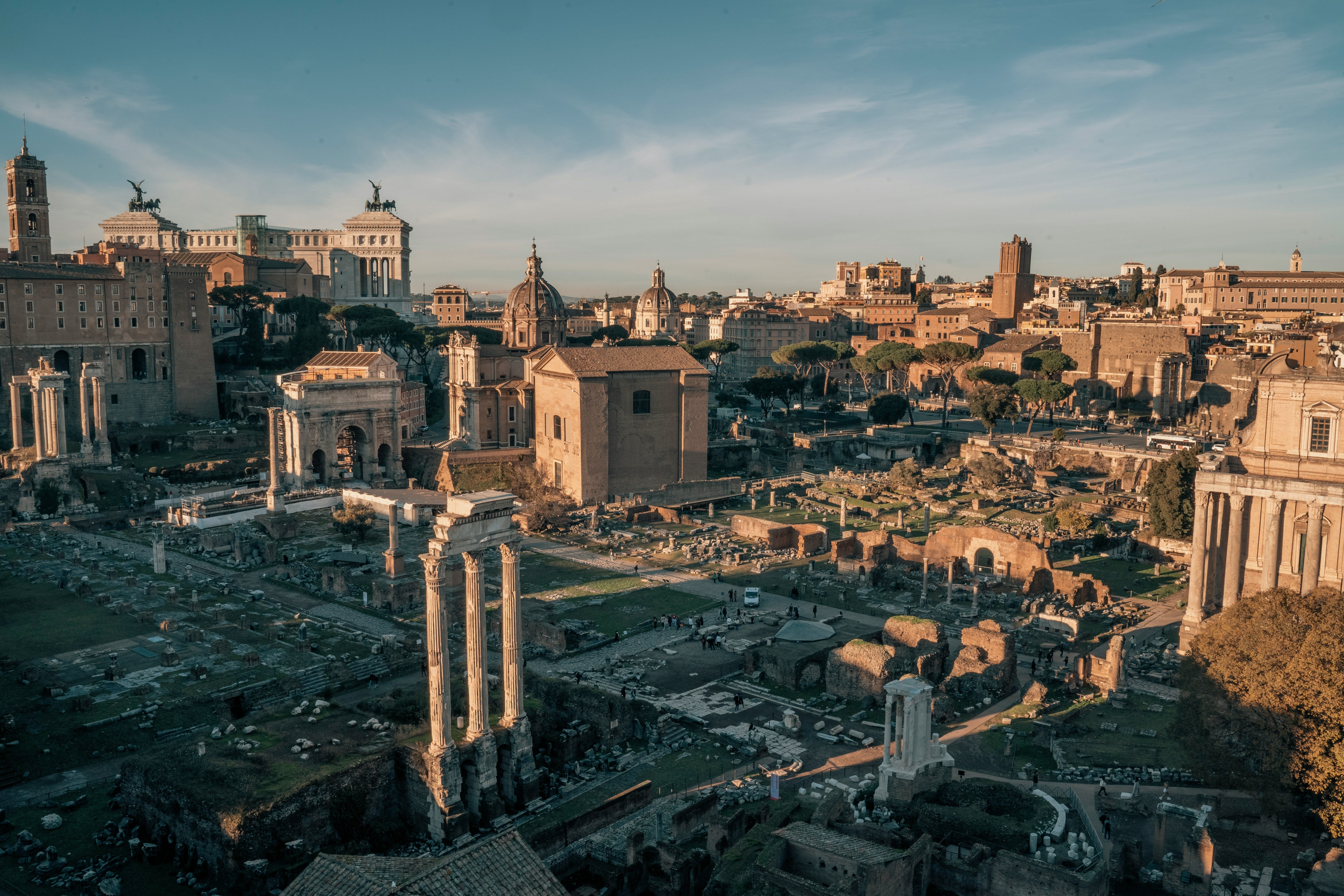 Roman Forum night